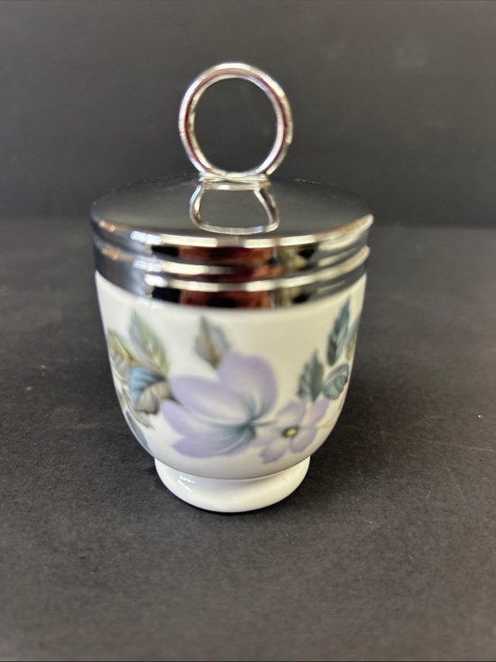 Royal Worcester Other - Vintage 3.5 x 2 porcelain egg coddler “June Garland” by Royal Worcester